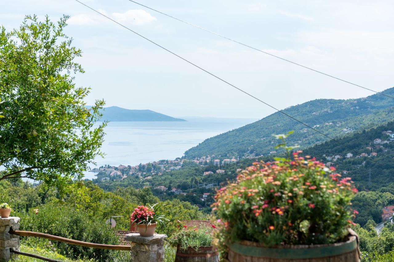 Sea View Apartment With Garden Near Opatija Veprinac Dış mekan fotoğraf