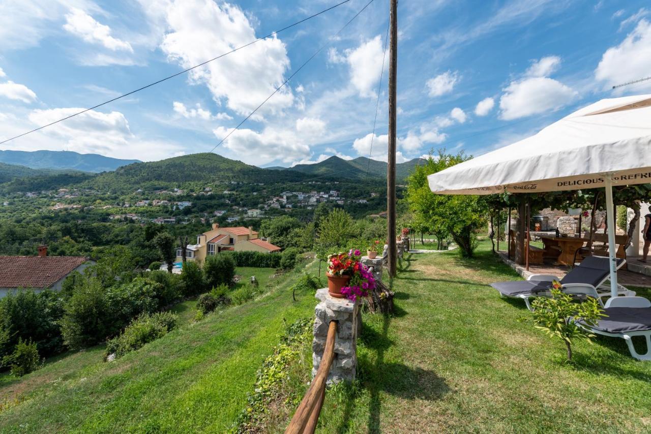 Sea View Apartment With Garden Near Opatija Veprinac Dış mekan fotoğraf