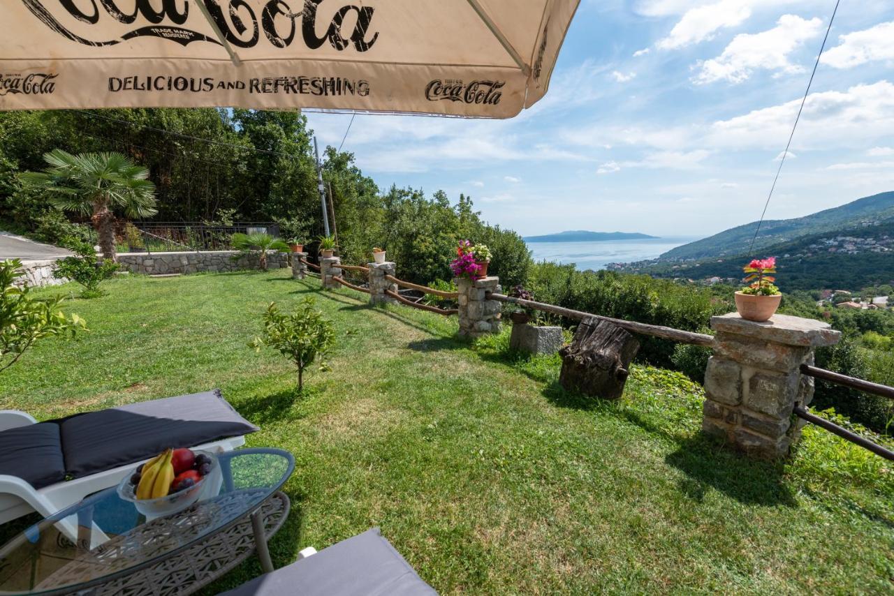 Sea View Apartment With Garden Near Opatija Veprinac Dış mekan fotoğraf