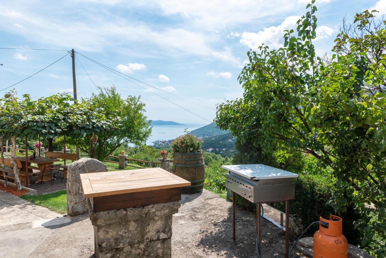 Sea View Apartment With Garden Near Opatija Veprinac Dış mekan fotoğraf