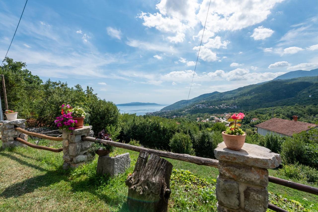 Sea View Apartment With Garden Near Opatija Veprinac Dış mekan fotoğraf