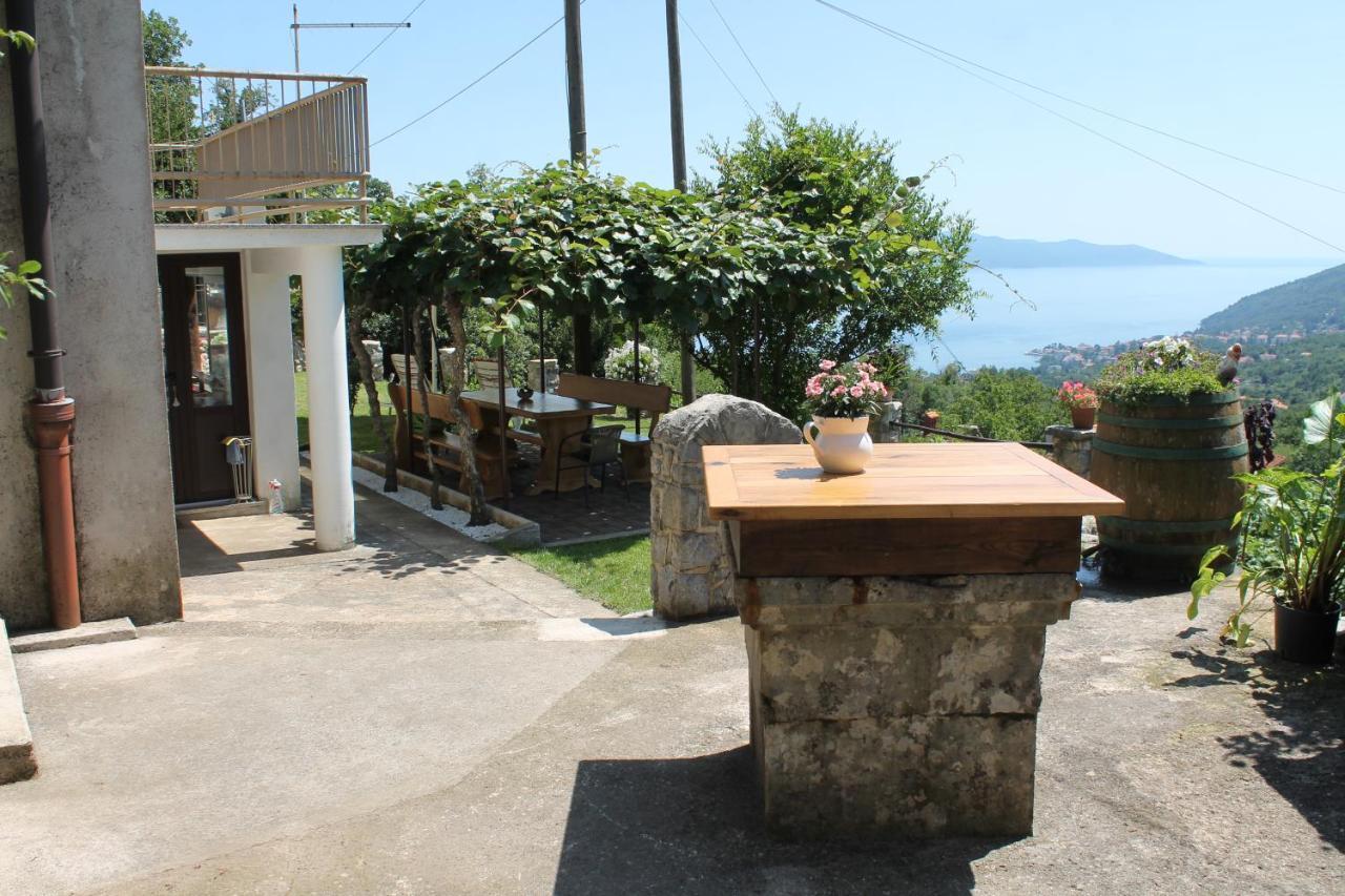 Sea View Apartment With Garden Near Opatija Veprinac Dış mekan fotoğraf