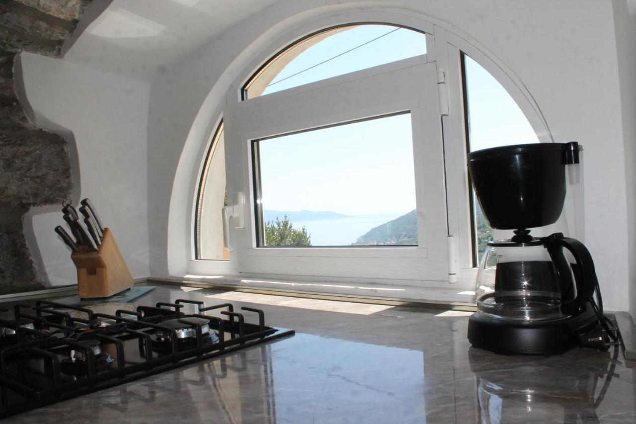 Sea View Apartment With Garden Near Opatija Veprinac Dış mekan fotoğraf