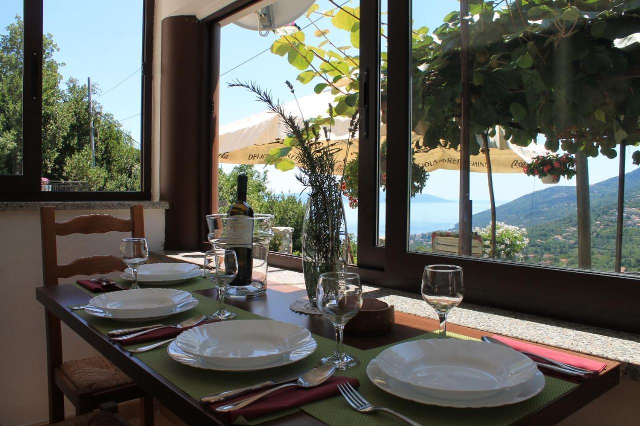 Sea View Apartment With Garden Near Opatija Veprinac Dış mekan fotoğraf